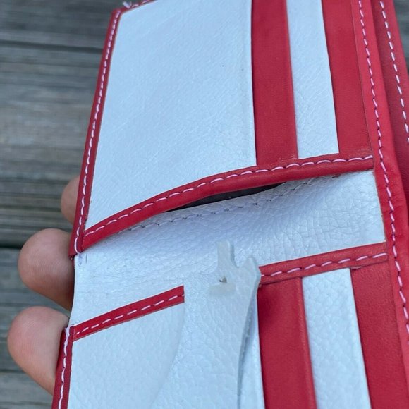 Men Wallet Multi Color Stripe Bi fold Card Holder Handmade Genuine Leather Purse - Picture 13 of 13